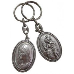 Porte-clés ovale Saint Christophe VMarie