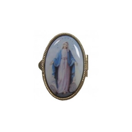 Boite ovale Vierge Miraculeuse