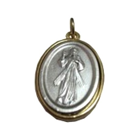 Médaille ovale Jésus Miséricordieux