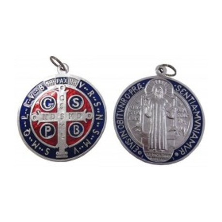 Médaille de porte couleur Saint Benoit 10 cm
