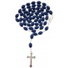Grand chapelet plastique bleu