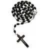Chapelet plastique noir