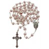 Chapelet plastique rose Vierge Miraculeuse