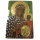 Carte prière Vierge Noire avec médaille