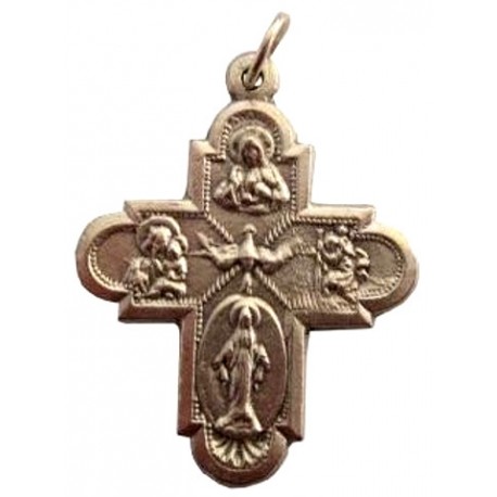 Croix métal argenté
