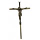 Croix en métal bronze