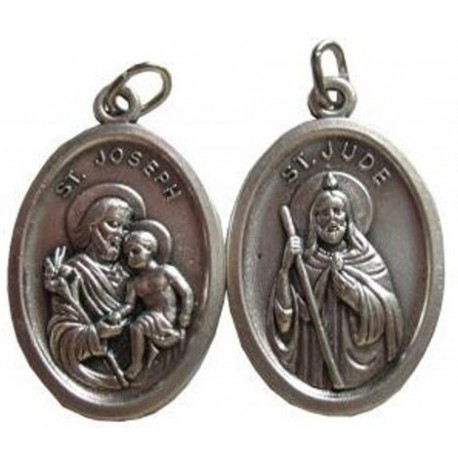 Médaille ovale Saint Joseph Saint Jude
