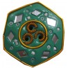 Porte encens hexagonal vert