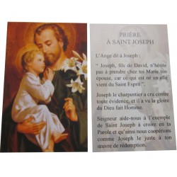 Carte prière Saint Joseph