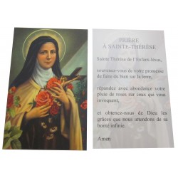 Carte prière Sainte Thérèse