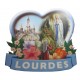 Magnet coeur Notre Dame de Lourdes