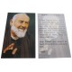 Carte prière Padré Pio