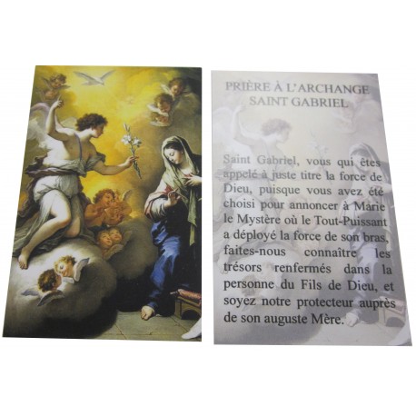 Carte prière Saint Gabriel Archange