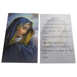 Carte prière Vierge Marie