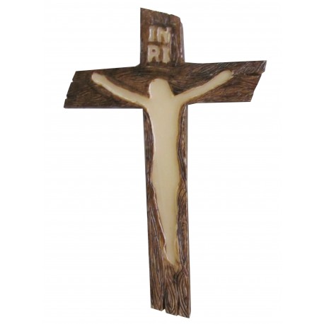 Crucifix marron / phosphorescent