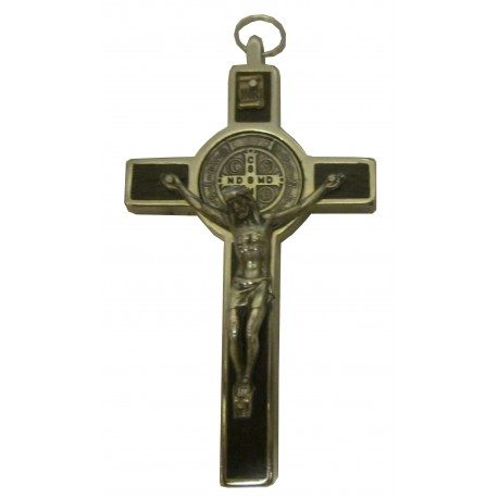 Croix Saint Benoit marron 11,5