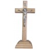 Crucifix sur socle Saint Benoit