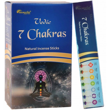 Encens Seven Chakras (7 Chakras) "Védic Aromatika" 15 gr