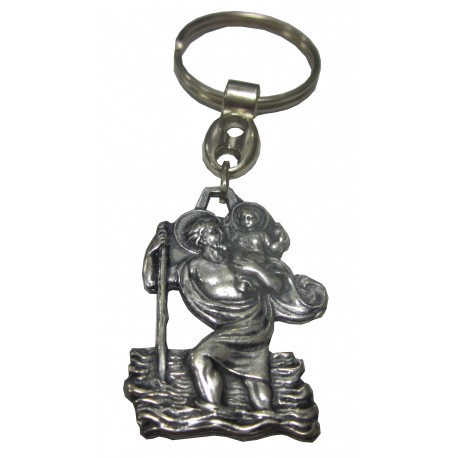 Porte-clés Saint Christophe dans l'eau