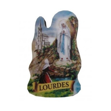 Magnet bois Notre Dame de Lourdes