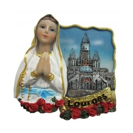 Magnet résine Notre Dame de Lourdes